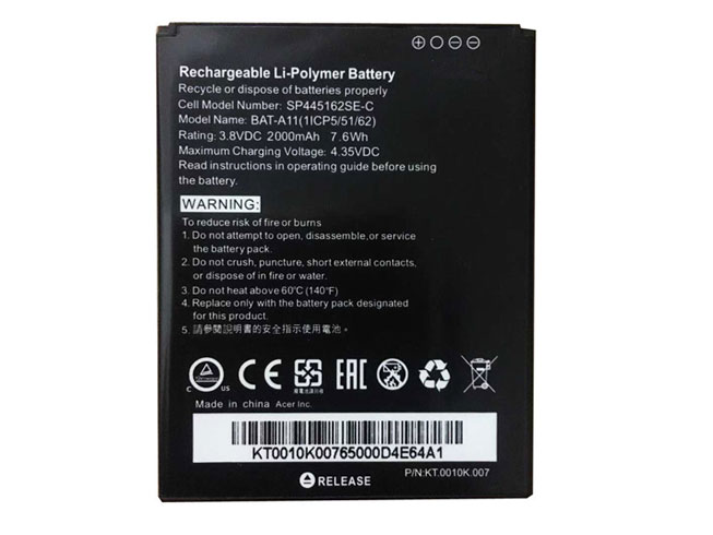 Batería para Iconia-Tab-B1-720-Tablet-Battery-(1ICP4/58/acer-BAT-A11